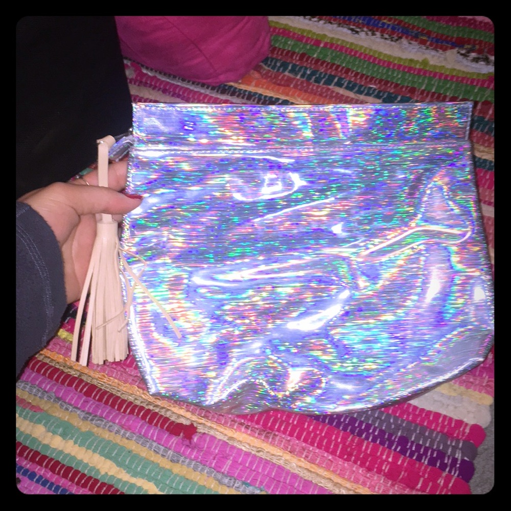 Large Cosmetic Bag with Tassle